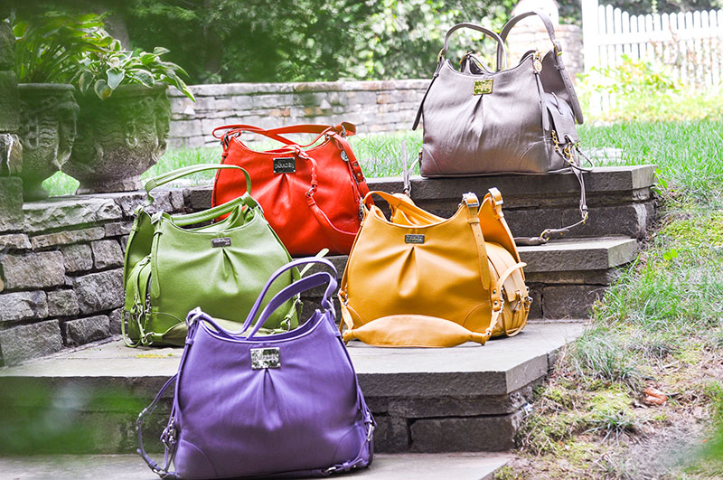 Silver Metallic, Tangerine, Lime Green, Mustard Yellow & Purple