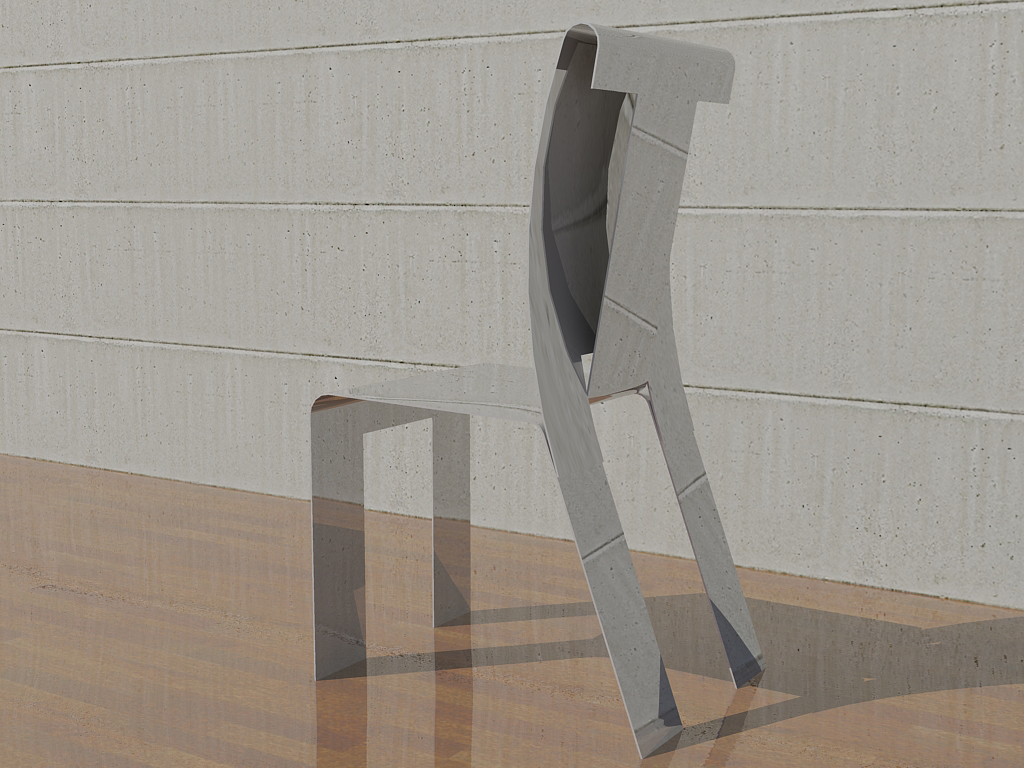 Sheet Metal Chair - Quatropod